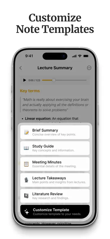 HyNote: AI Note Taker, Summary screenshot 4 of 10