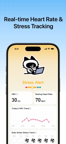 PPLife - HRV Stress & Sleep iPhone screenshot