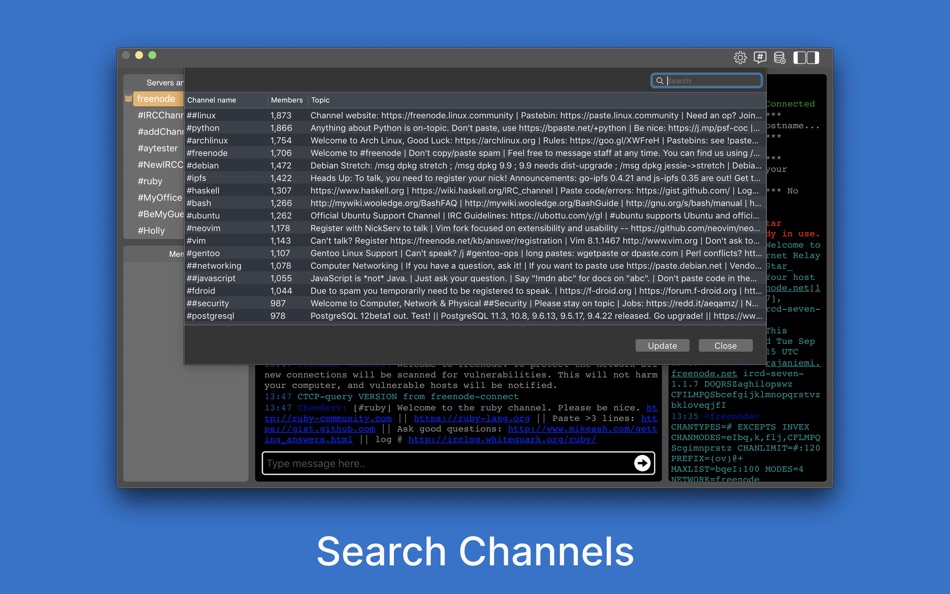 #3. IRC Client: getIRC (macOS) 来自: AppYogi Software