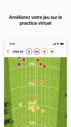 Capture d'écran de Garmin Golf sur iPhone 7