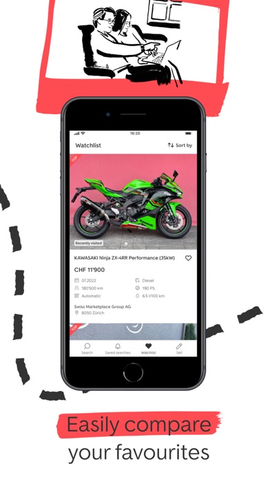 MotoScout24 Schweiz Screenshot