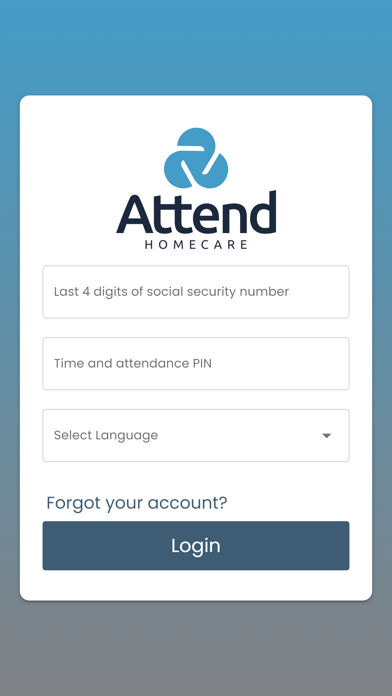Attend Home Care Screenshot