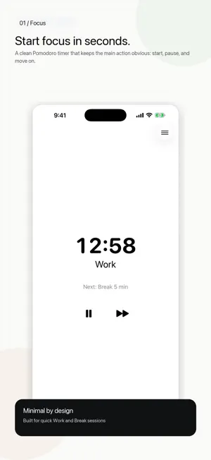 Pomodoro Timer - M screenshot 1