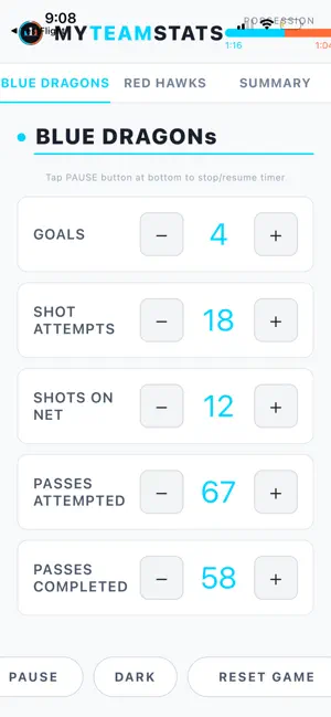 MyTeamStats screenshot 3