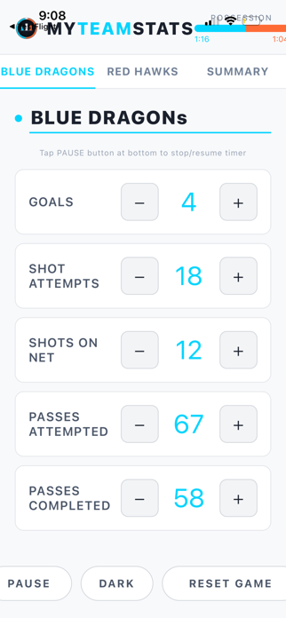 MyTeamStats Screenshot 3 of 7