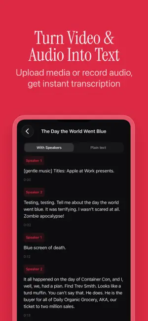 Transcribe Video: To The Text screenshot 1
