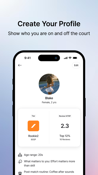 SMAXH : Find Tennis Players iPhone screenshot 5 - Sports app