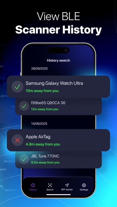 BLE Scanner & Bluetooth Finder iPhone screenshot 4 - Utilities app