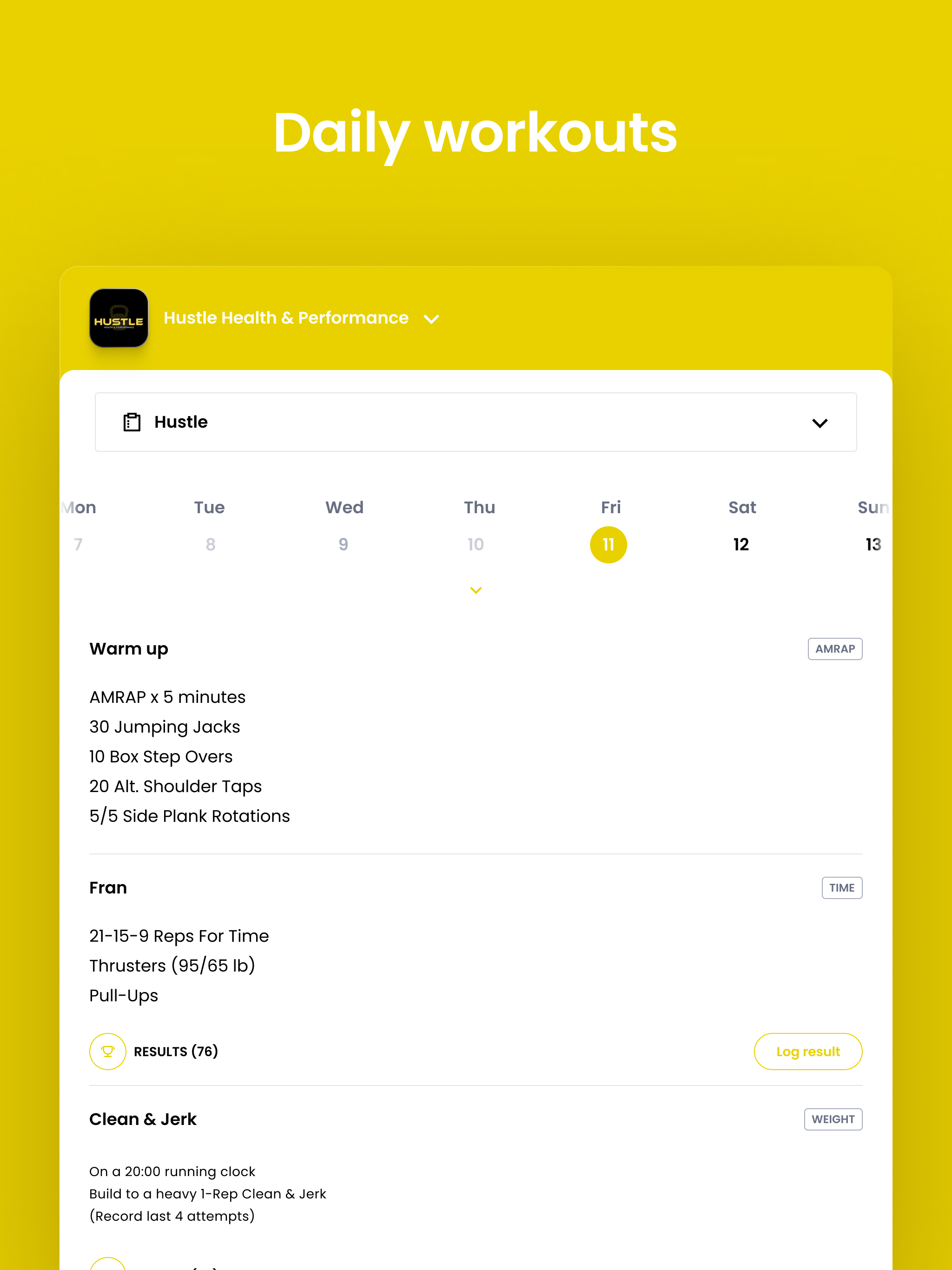 Hustle Health and Performance screenshot 9