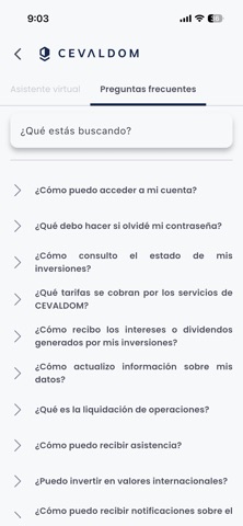 APP CEVALDOM iPhone screenshot