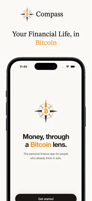Compass: Bitcoin Finance App screenshot 1