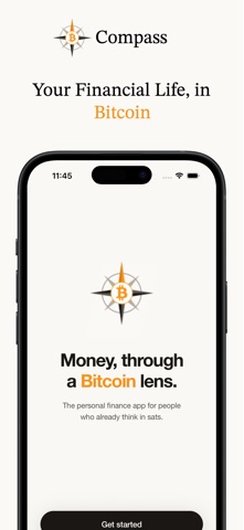 Compass: Bitcoin Finance App Screenshot 1 of 4