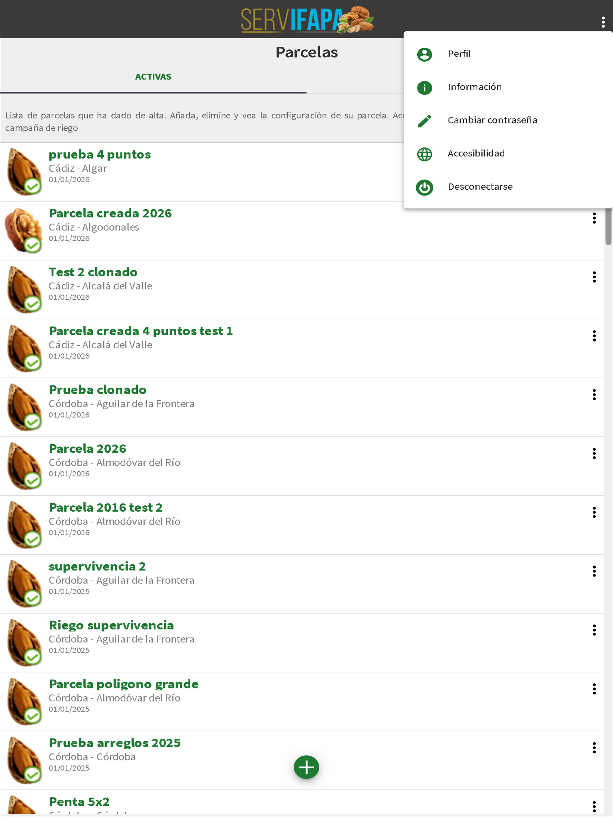 Riego FrutoSecos