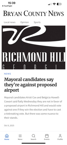 Bryan County News Screenshot 1 of 6