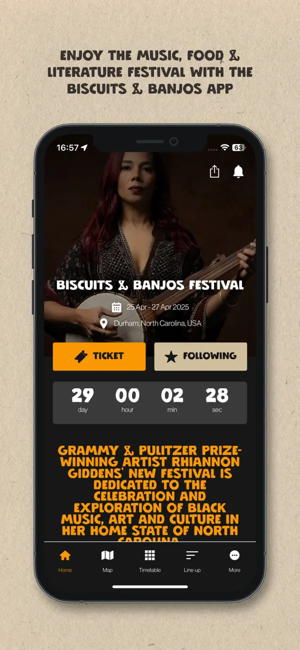 Screenshot #1 pour Biscuits & Banjos Festival