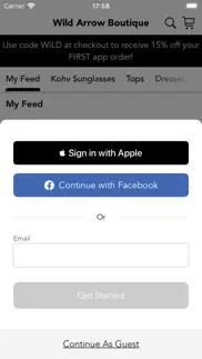 wild arrow boutique iphone screenshot 1