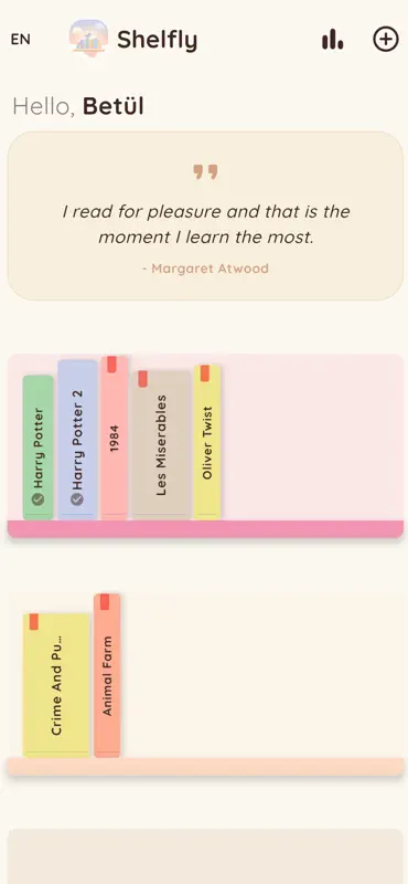 Shelfly – Cozy Reading Tracker screenshot 3 of 7
