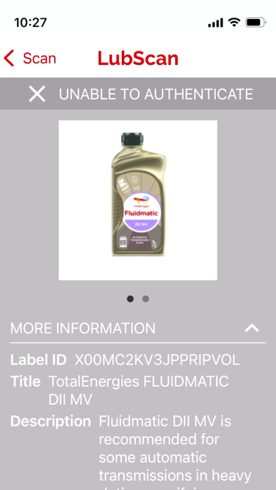 LubScan by TotalEnergies Screenshot