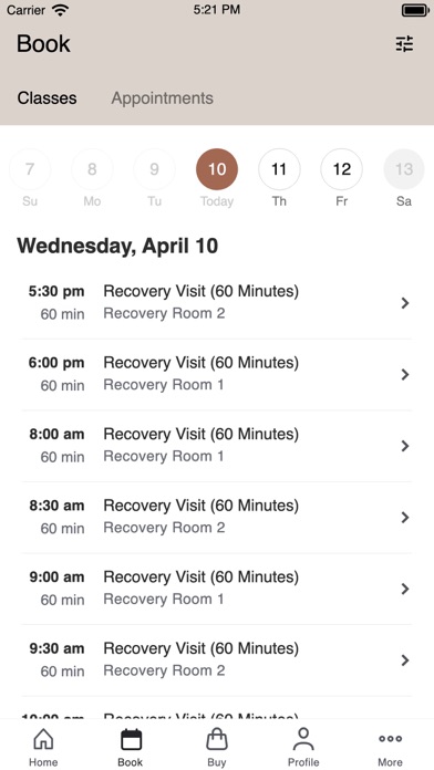Modern Wellness and Drip Screenshot