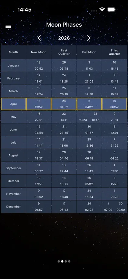 Moon Calendar — Lunar Phases screenshot 5 of 6