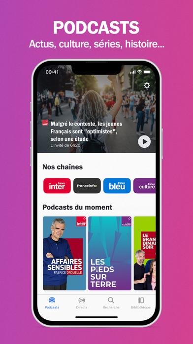 Radio France - podcast, direct Screenshot