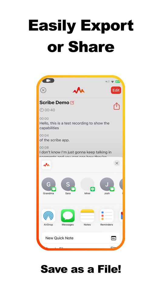 #4. Scribe - Voice To Text Note AI (iOS) 由: Gabe Rogers