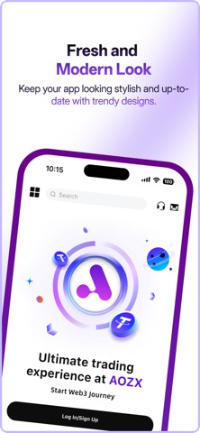 AOZX: Buy BTC & Crypto iPhone screenshot