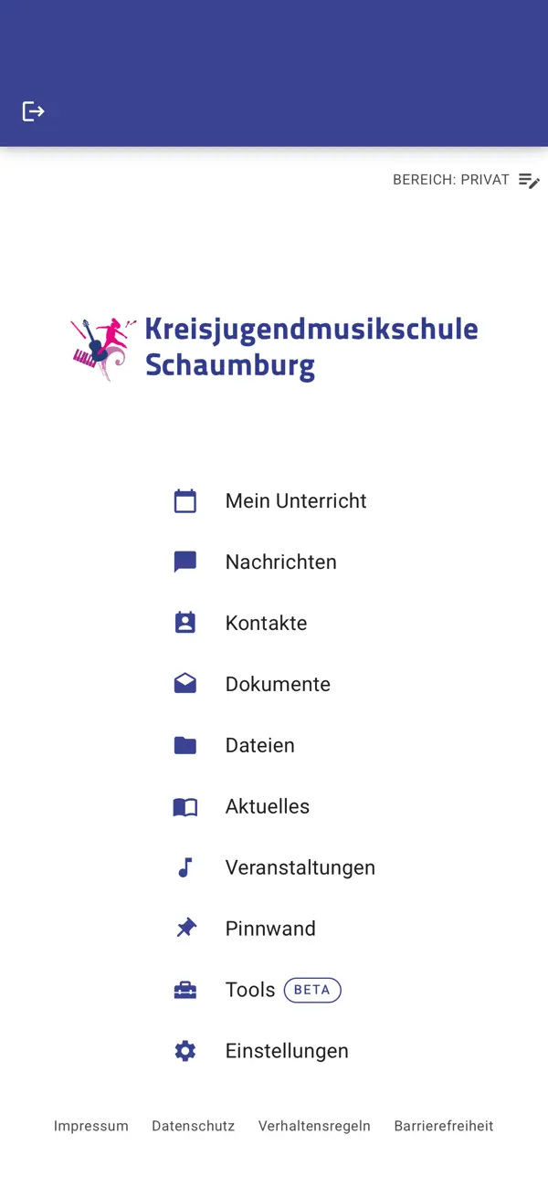 Screenshot #1 pour Kreisjugendmusikschule SHG