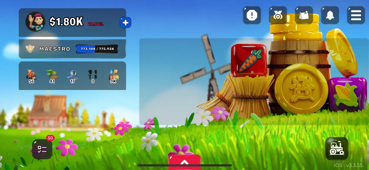 Screenshot #1 pour CropBytes Farm