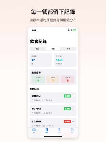 守護愛 SugAI 血糖飲食管理 iPad screenshot