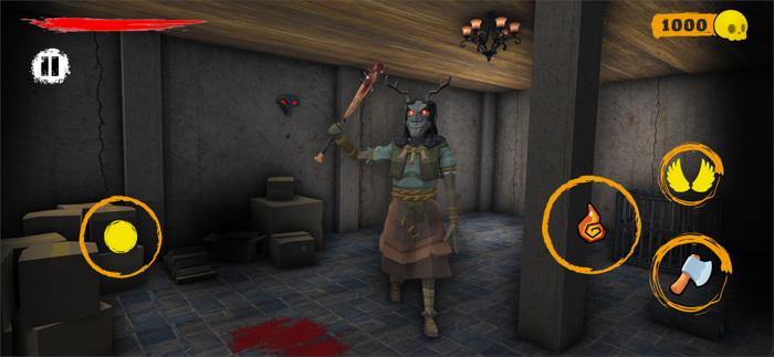 Flying Grandma Horror Game 3D