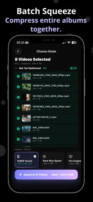 Squeezy: Video Compressor screenshot 4