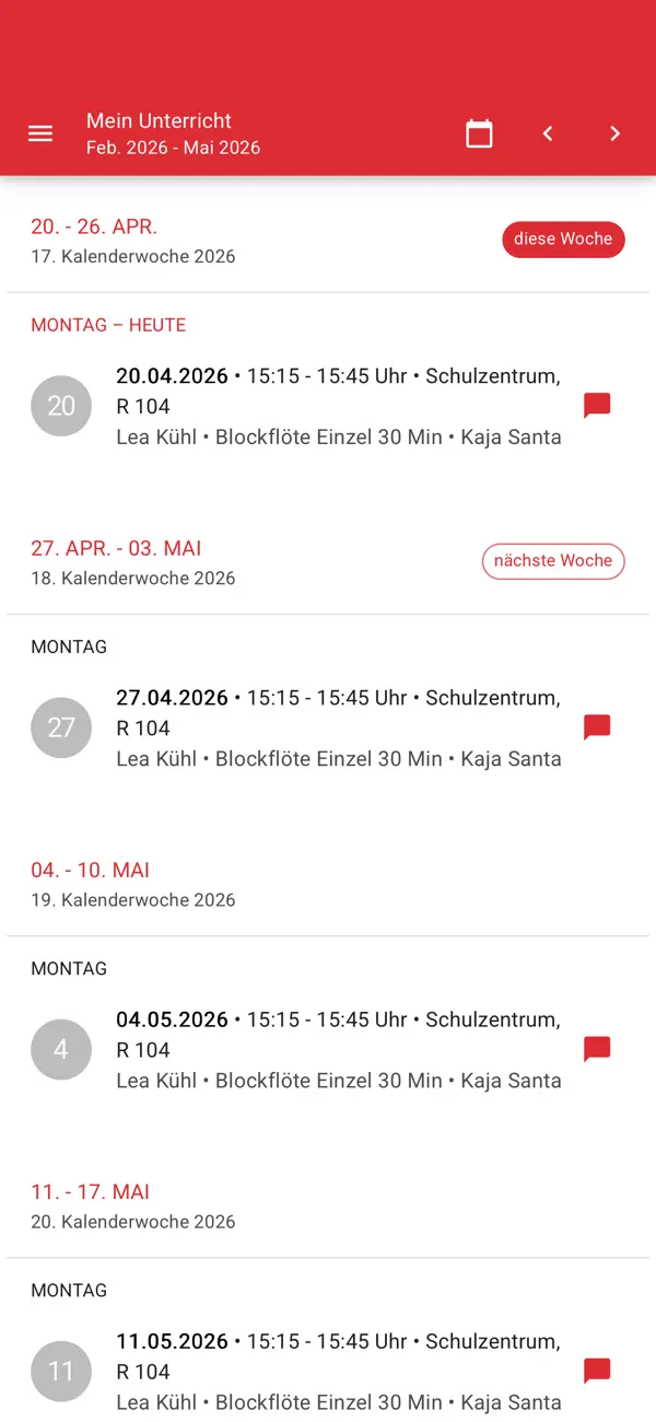 Screenshot #2 pour Musikschule Renningen