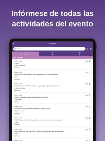Congreso Matronas Gijón 2026 iPad screenshot 3
