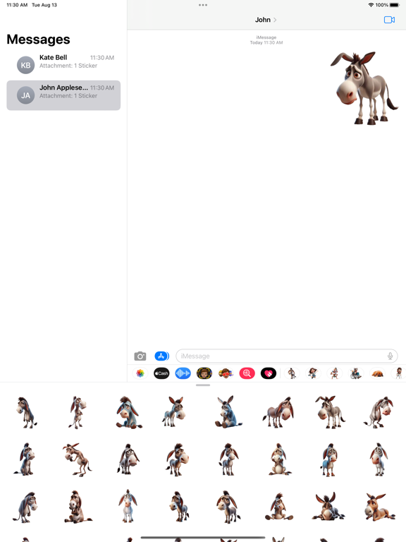 Screenshot #4 pour Sad Donkey Stickers