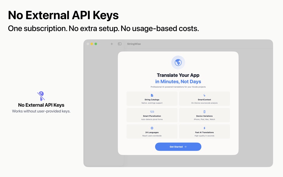 #3. StringWise - AI Localization (macOS) Von: Kornel Varga