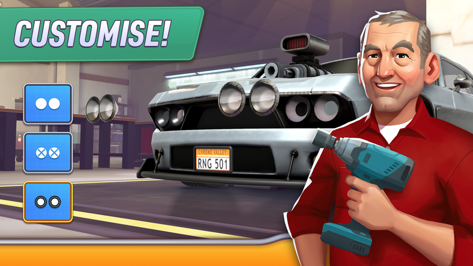 #5. Chrome Valley Customs (iOS) 作者: Offroad Games