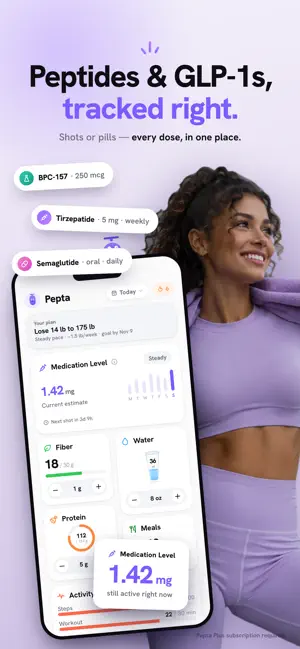 Pepta: Peptide GLP-1 Tracker screenshot 1