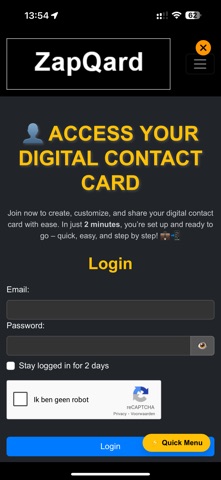 ZapQard App screenshot