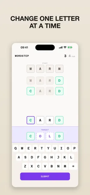 WordStep: Daily Word Ladder screenshot 1