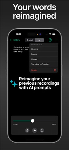 Whisper AI Keyboard iPhone screenshot