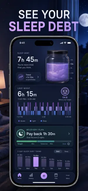 Sleep Debt Tracker Calculator screenshot 1
