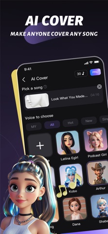 VoicePix：AI Music & Song Cover iPhone screenshot