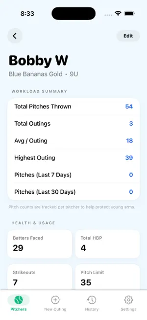PitchPal – Pitch Counter screenshot 3