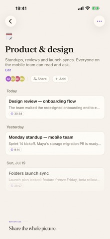Canto: Record & Transcribe iPhone screenshot