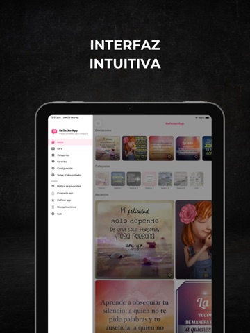 ReflexionApp: Frases & Quotes iPad screenshot