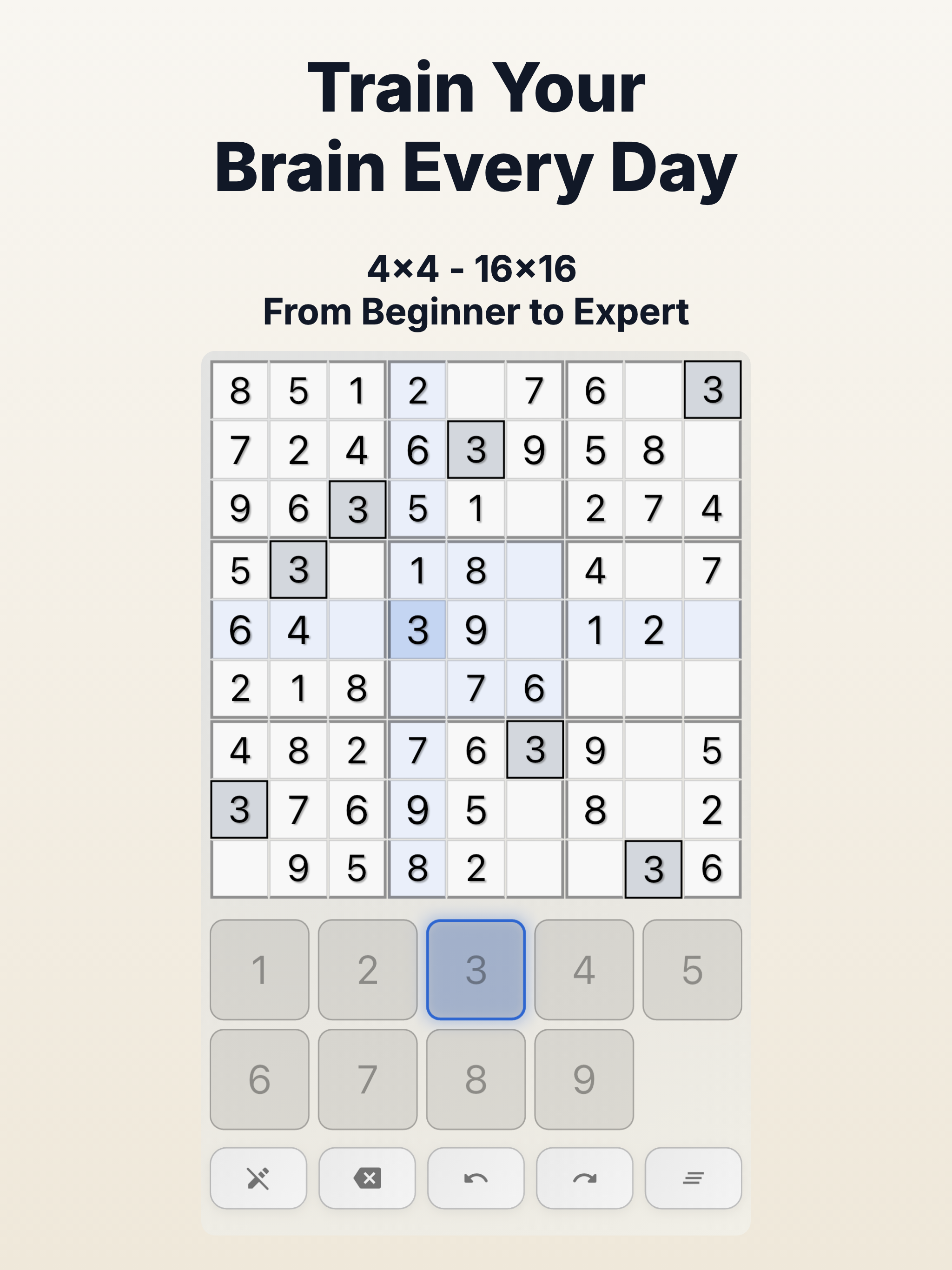 Sudoku Infinity 4x4-16x16