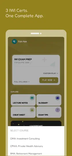 IWI Wealth Exam Prep: With AI iPhone Screenshot 2