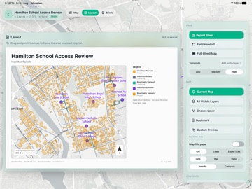 Meridian GIS iPad screenshot