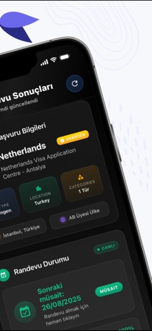 VizeRadar – Schengen Randevusu screenshot